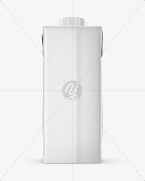 200ml Glossy Juice Carton Package Mockup