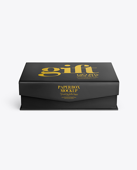 Glossy Paper Box Mockup