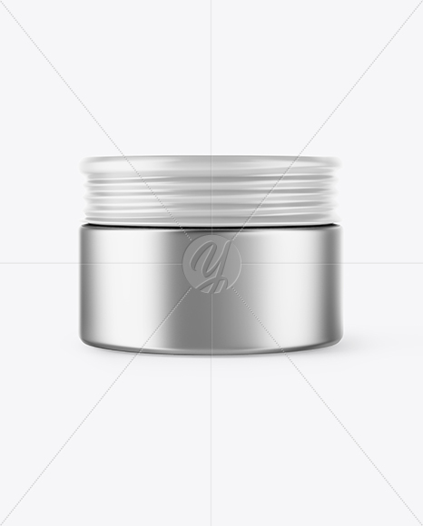 Metallic Storage Jar Mockup