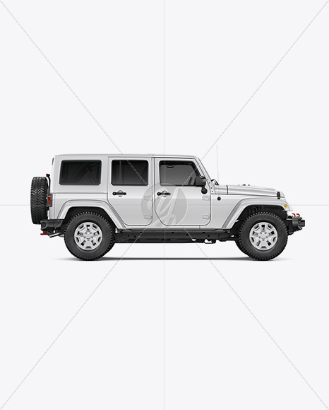 Off-Road SUV Mockup - Side View