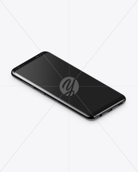 Isometric Samsung Galaxy S8 Mockup