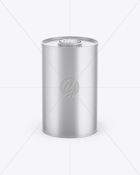 Metallic Tin Can Mockup