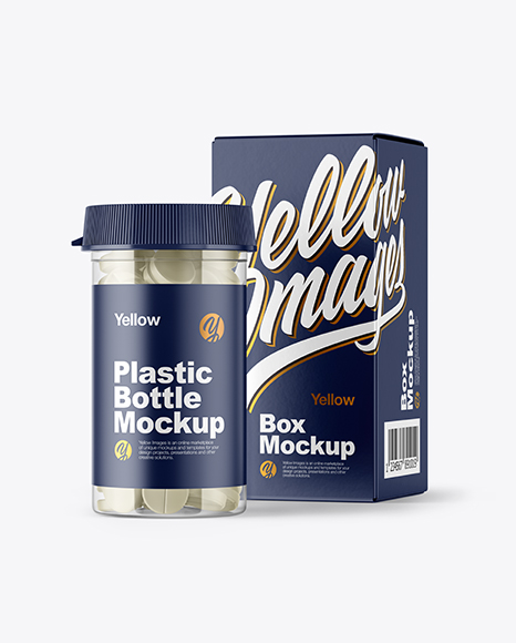 Clear Pills Bottle with Box Mockup - Download+Psd+Mockup+Healthcare+Medicine+Mockup+Package+Packaging+Packaging+Mockup+Paper+Pill+...