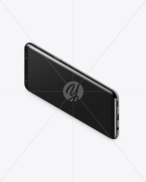 Isometric Samsung Galaxy S8 Mockup