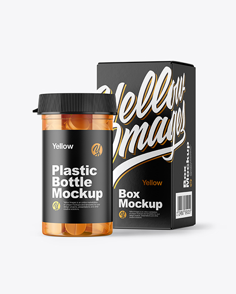 Clear Pills Bottle with Box Mockup - Download+Psd+Mockup+Healthcare+Medicine+Mockup+Package+Packaging+Packaging+Mockup+Paper+Pill+...