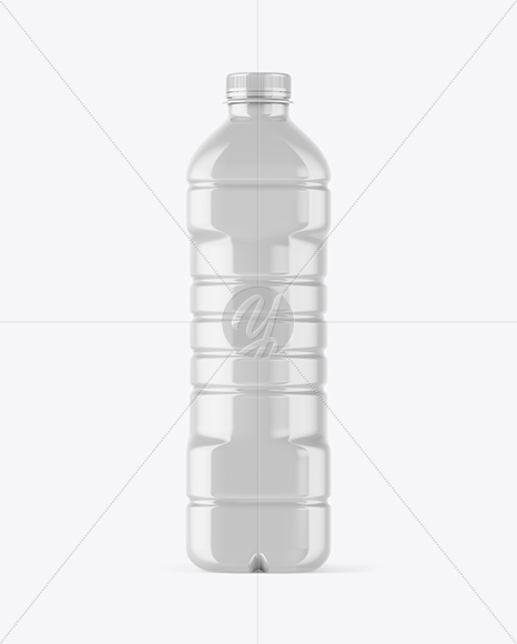 Glossy Plastic Bottle Mockup