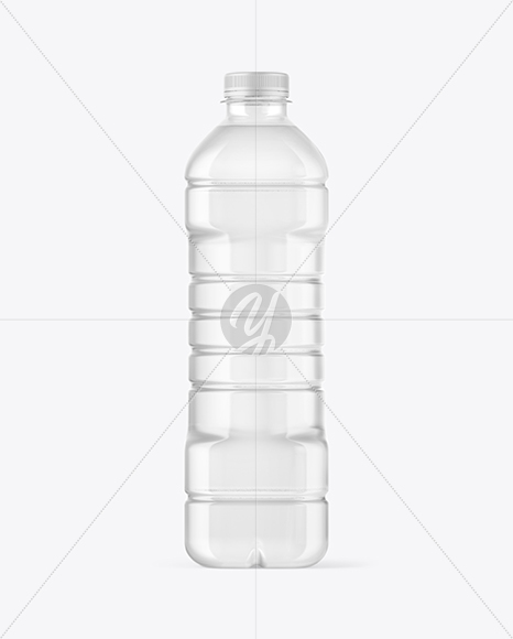 Clear Plastic Bottle Mockup