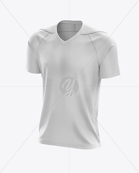 Men’s Soccer Jersey mockup (Half Side View)