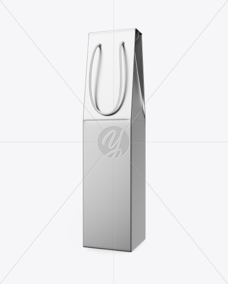 Metallic Wine Bag Mockup