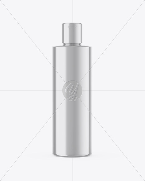 Metallic Cosmetic Bottle Mockup