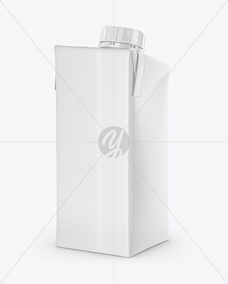 200ml Matte Juice Carton Package Mockup