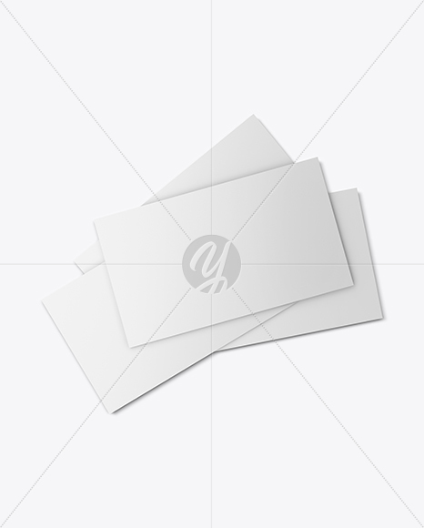 Four Business Cards Mockup