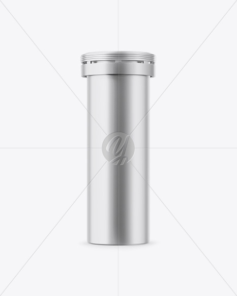 Metallic Tablet Tube Mockup