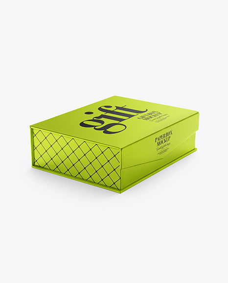 Metallized Paper Box Mockup