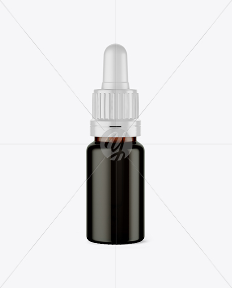 Amber Dropper Bottle Mockup