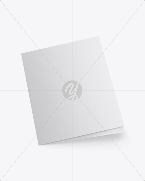 Textured A5 Invitation Brochure Mockup