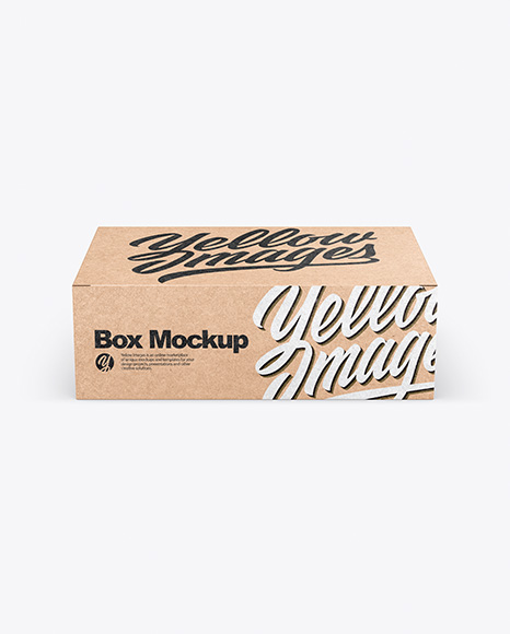 Kraft Box Mockup - Software box mockup