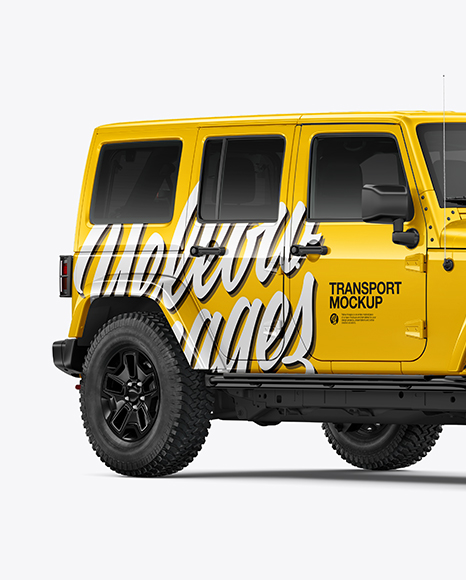 Off-Road SUV Mockup - Half Side View