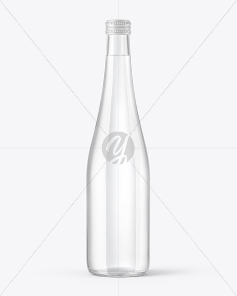 Glass Water Bottle Mockup