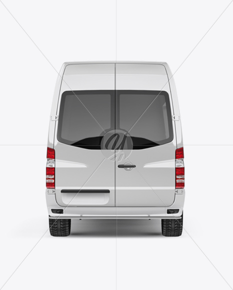 Panel Van Mockup - Back View