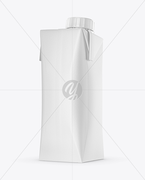 250ml Matte Juice Carton Package Mockup