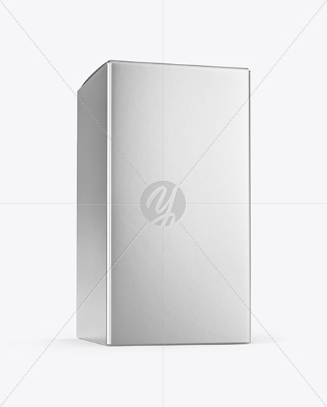 Metallized Paper Box Mockup