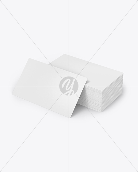 Stack of Business Cards Mockup