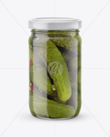 Pickled Cucumbers Jar Mockup