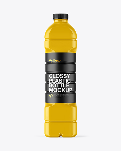 Glossy Plastic Bottle Mockup - Pet mockup