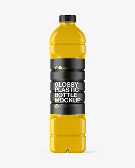 Glossy Plastic Bottle Mockup