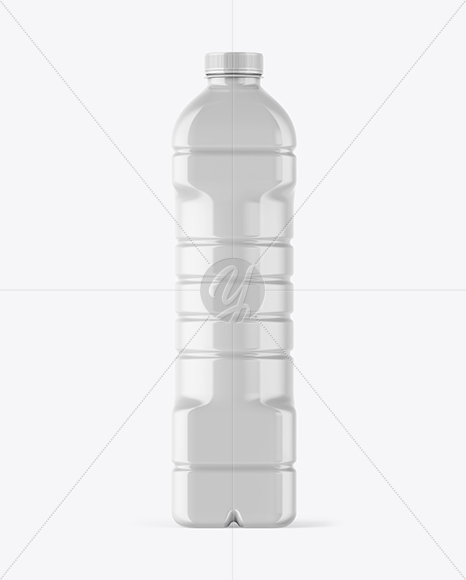 Glossy Plastic Bottle Mockup