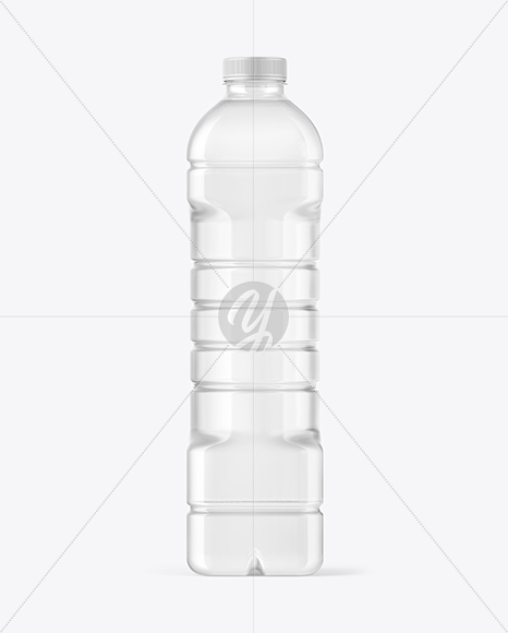 Clear Plastic Bottle Mockup