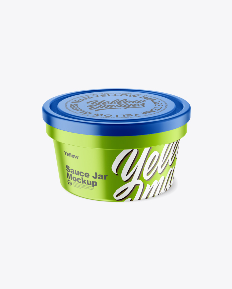 Metallic Sauce Jar Mockup - Metallic+Sauce+Jar+Mockup+In+Jar+Mockups+On+Yellow+Images+Object