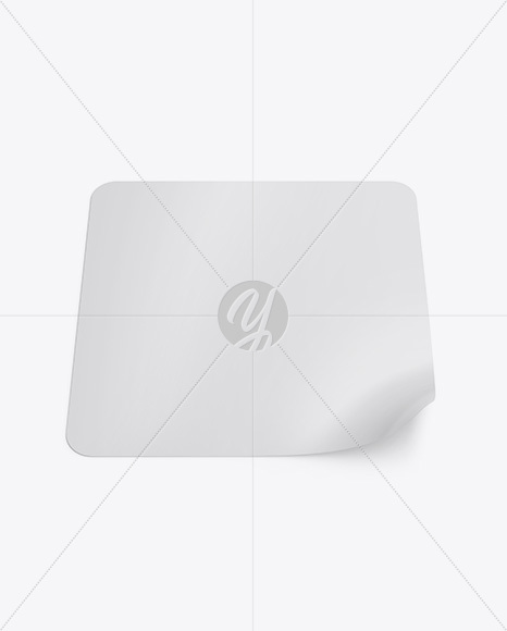 Square Sticker Mockup