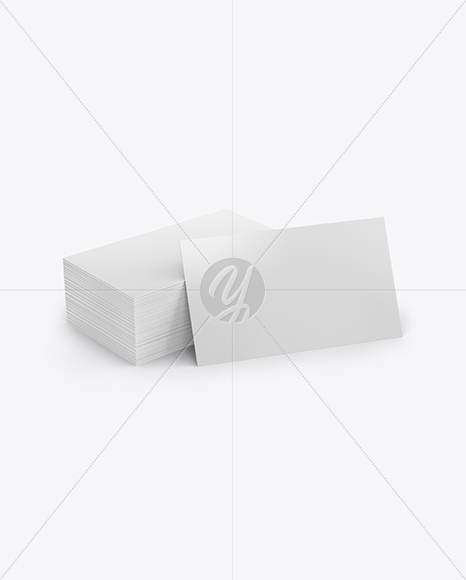 Stack of Business Cards Mockup