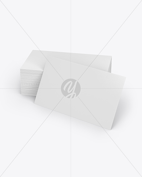 Stack of Business Cards Mockup