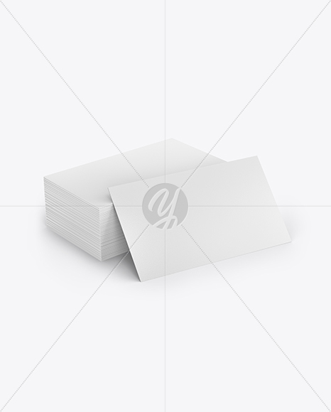 Stack of Business Cards Mockup