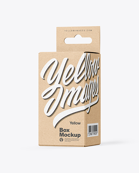 Kraft Box Mockup - Euro slot