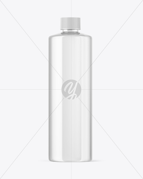 Clear Plastic Bottle Mockup