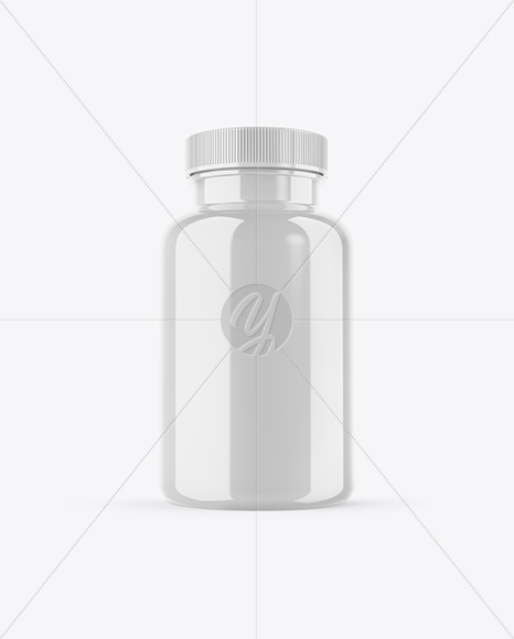 Glossy Pills Bottle Mockup