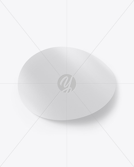 Textured Round Sticker Mockup