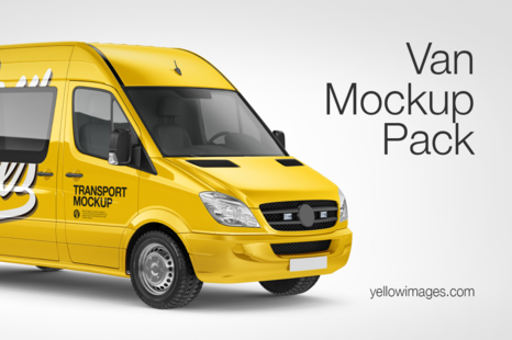 Panel Van Mockup Pack - Publication