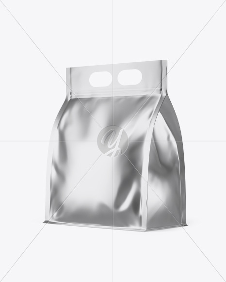 Metallic Food Pouch Mockup