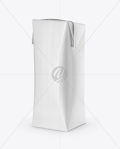 250ml Matte Juice Carton Package Mockup