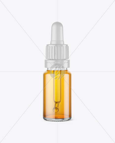 Clear Glass Dropper Bottle Mockup