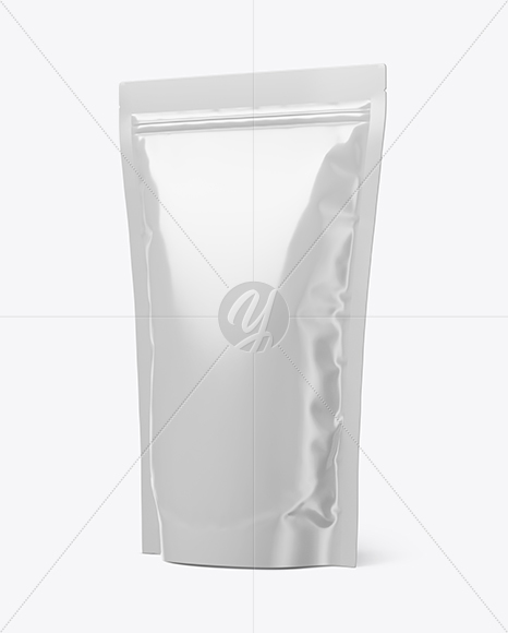 Glossy Stand-Up Pouch Mockup