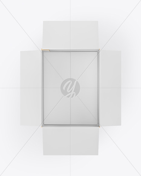 Opened Paper Box Mockup Opened Paper Box Mockup