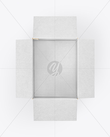 Opened Kraft Box Mockup