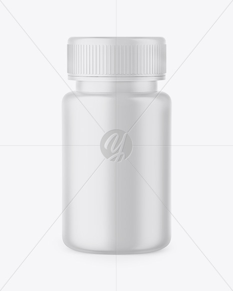 Matte Plastic Pills Bottle Mockup