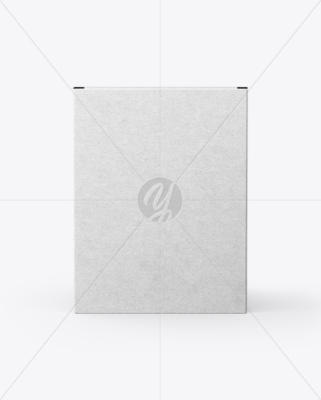 Kraft Paper Box Mockup - Front View